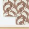 Monochromatic Glam Maximalist Brown Heron Earth Tone Birds Nature Animal Print Chinoiserie Bohemian Exotic Custom Removable Wallpaper by Spoonflower Peel & Stick Wallpaper 2FT Wide